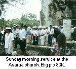 Sunday service, Avarua