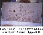 Frisbie's headstone