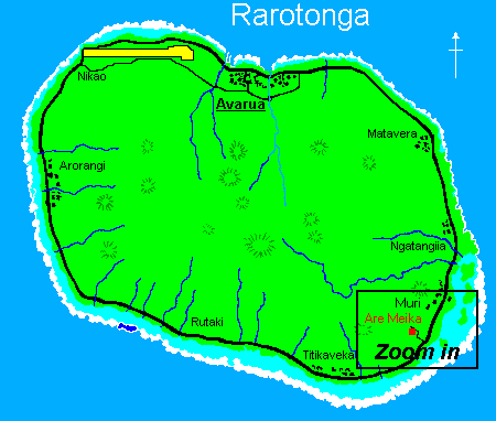 Map of Rarotonga