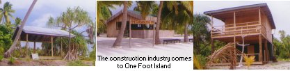 Buildings come to One Foot Island
