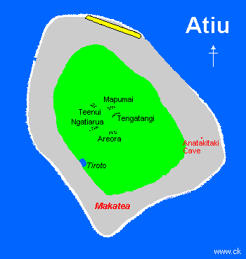 Map of Atiu