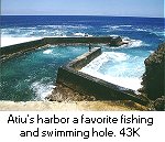 Atiu harbor breakwater