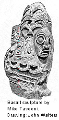 Basalt carving